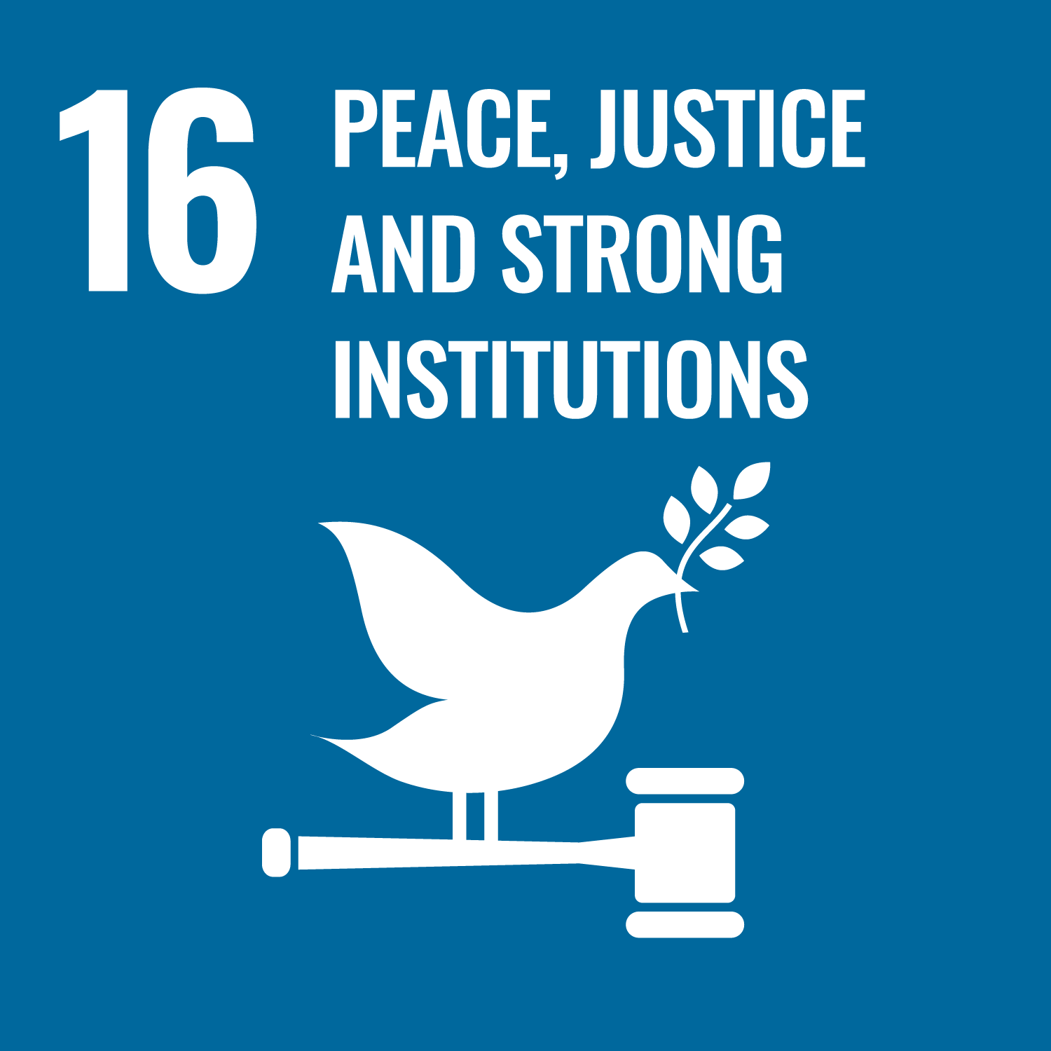 SDG16 - Peace, justice and strong institutions