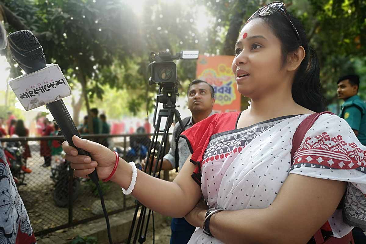 Woman interviewing_close up 3_Bangladesh_2023